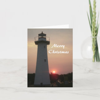 Cleveland Lighthouse Weihnachtskarte Dankeskarte