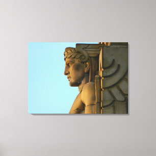 Cleveland OH Art Deco Wrapped Canvas Leinwanddruck