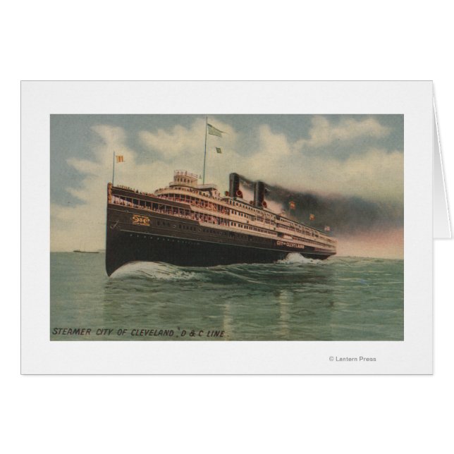 Cleveland, OH - Dampfstadt Cleveland (Vorderseite (Horizontal))