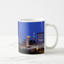 Cleveland OH Riverview Night Tasse