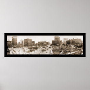 Cleveland, OH Square Foto 1912 Poster
