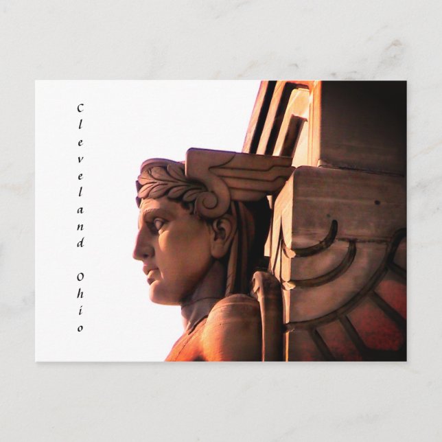 Cleveland Ohio Art Deco (Vertikal) Postkarte (Vorderseite)