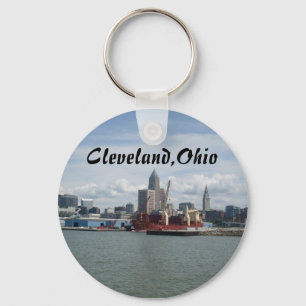 CLEVELAND, OHIO AUF der ERIESEE-Schlüsselanhänge Schlüsselanhänger