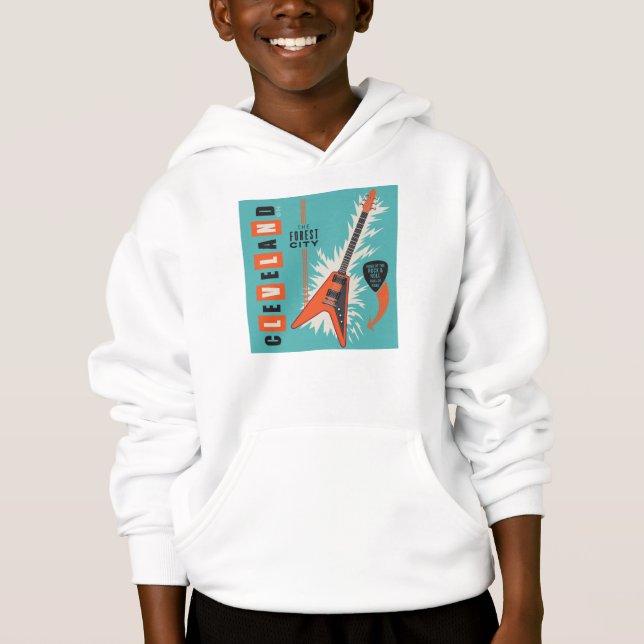 Cleveland Ohio | Elektrische Gitarre Hoodie (Vorderseite)