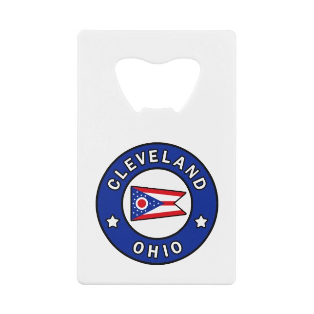 Cleveland Ohio Geldkarten Flaschenöffner (Vorderseite)