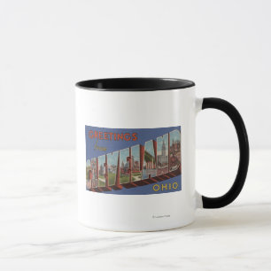 Cleveland, Ohio - große Buchstabe-Szenen 3 Tasse