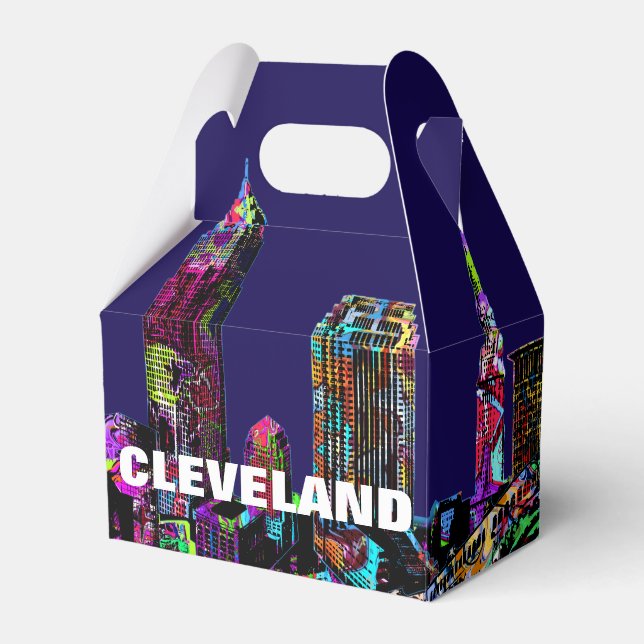 Cleveland, Ohio in Graffiti Geschenkschachtel (Vorderseite)