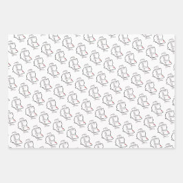 Cleveland Ohio Liebe Geschenkpapier Set