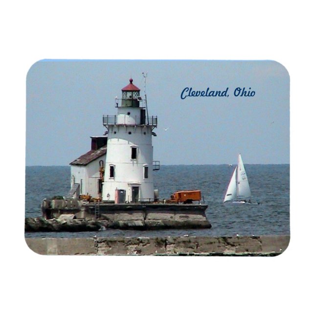 Cleveland Ohio Lighthouse Kühlschrankmagnet Magnet (Horizontal)