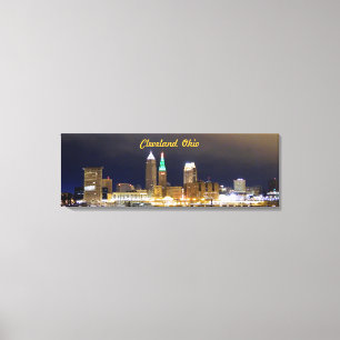Cleveland, Ohio Million Dollar View verschmutzte C Leinwanddruck