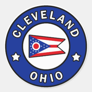 Cleveland Ohio Runder Aufkleber