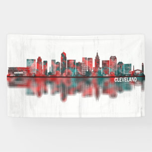 Cleveland Ohio Skyline Banner