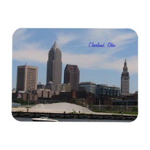 Cleveland, Ohio Skyline-Kühlschrankmagnet Magnet