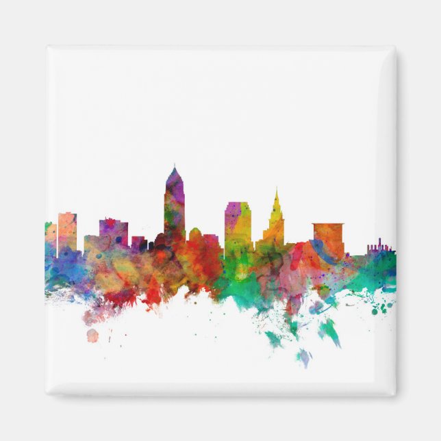 Cleveland Ohio Skyline Magnet (Vorne)