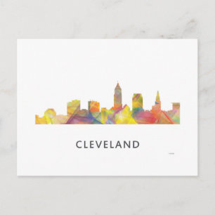 CLEVELAND, OHIO SKYLINE WB1 - POSTKARTE