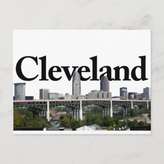 Cleveland Ohio Skyline with Cleveland in the Sky Postkarte