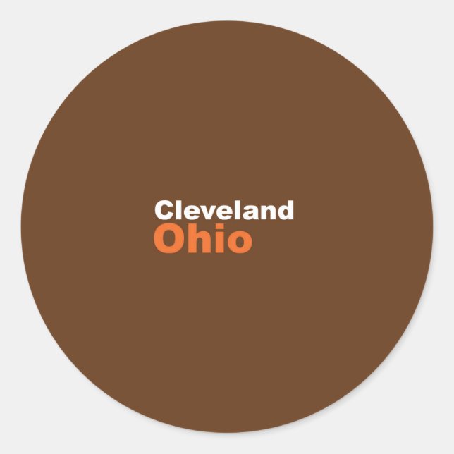 Cleveland, Ohio Sticker (Devant)