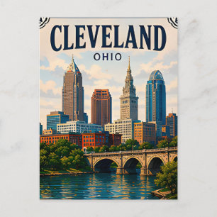 🌆 Cleveland Ohio Urlaubserinnerung Besuch der Inn Postkarte