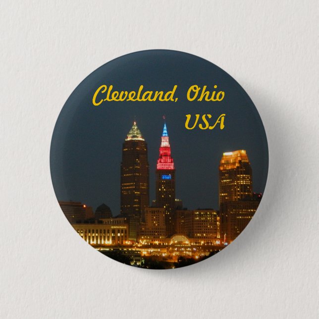 Cleveland Ohio USA Button (Vorderseite)