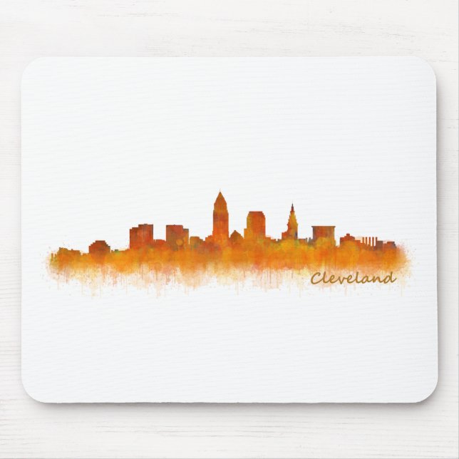 cleveland Ohio USA Skyline City v02 Mousepad (Vorne)