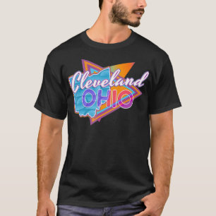 Cleveland Ohio Vintag Retro Throwback T-Shirt