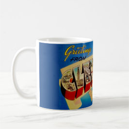 Cleveland Ohio Vintage Postkarten-Tasse Kaffeetasse