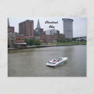 CLEVELAND, OHIO VOM SEE ERIE Postkarte