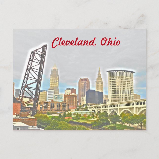 Cleveland, Ohio West Bank Voir carte postale (Devant)