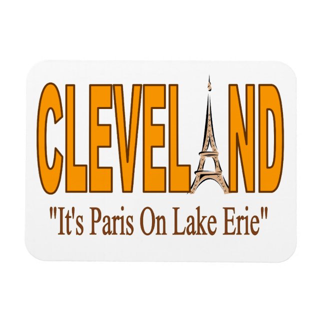Cleveland, Paris am See Erie Magnet (Horizontal)