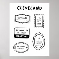 Cleveland - Sammlung von Briefmarke für Reisen | M