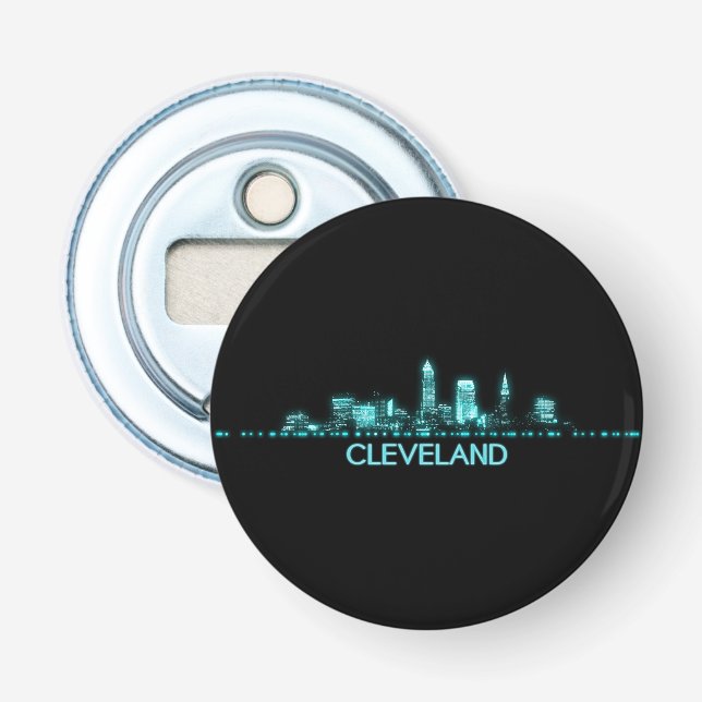 Cleveland Skyline Flaschenöffner (Vorderseite)