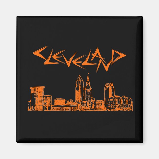 Cleveland Skyline Magnet (Vorne)