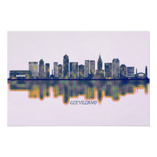 Cleveland Skyline Poster