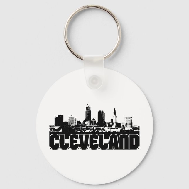 Cleveland Skyline Schlüsselanhänger (Vorderseite)