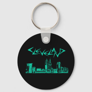Cleveland Skyline Schlüsselanhänger