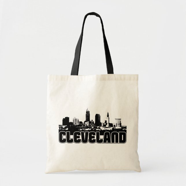 Cleveland-Skyline Tragetasche (Vorne)