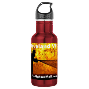 Cleveland VFD Feuerwehrwasserflasche Edelstahlflasche
