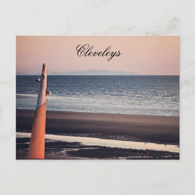 Cleveleys Beach Postkarte (Vorderseite)