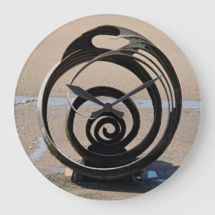 Cleveleys Marias Muschel Große Wanduhr
