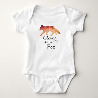 Clever als Fox-Typografie Baby Strampler