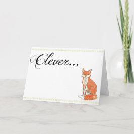 Clever Fox Graduation Card Karte