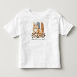 Clever Fox Quote Watercolor Art Kleinkind T-shirt