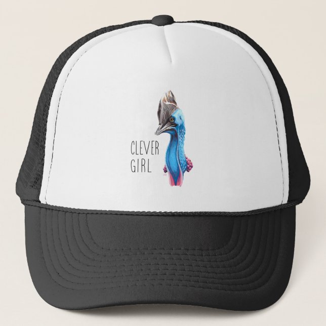 Clever Girl (Cassowary) Truckerkappe (Vorderseite)