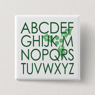 Clever Green Christmas Weihnachten (No L) Nerdy Pu Button