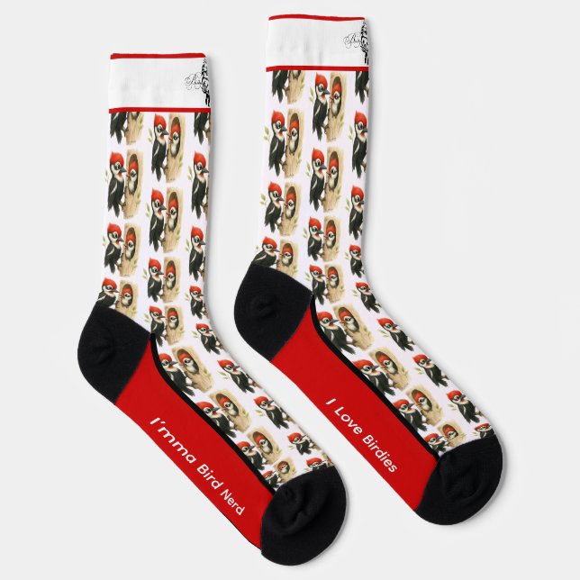 Clever Pileated Woodpecker Socks Socken (Rechts)
