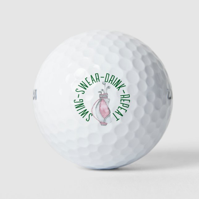 Clever Quote Golf Ball - Ideal für Golfliebhaber (Vorderseite)