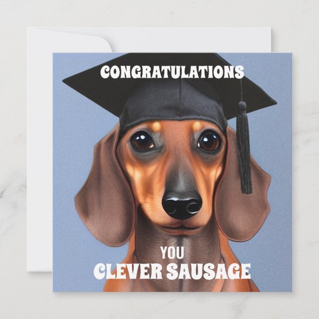 Clever Sausage Dankeskarte (Vorderseite)
