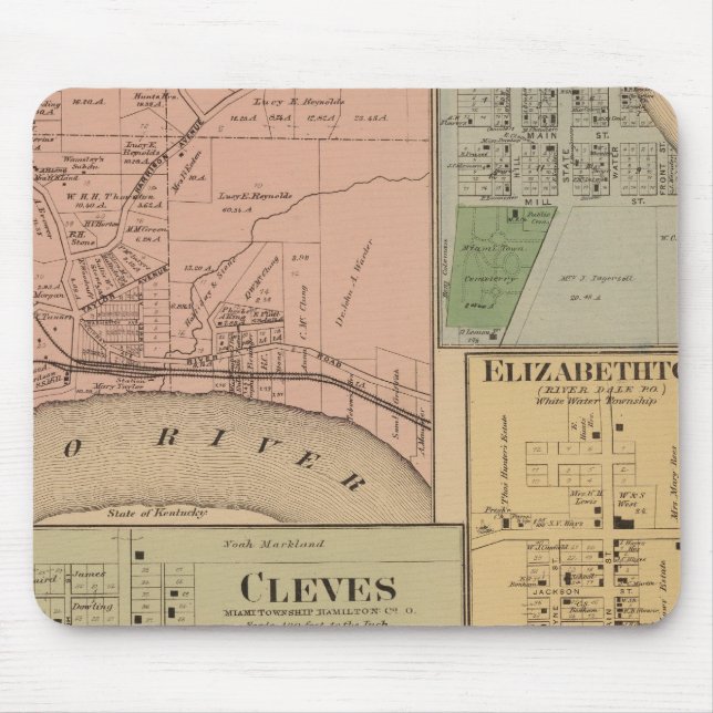 Cleves, North Bend, Ohio Mousepad (Vorne)