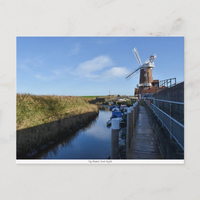 Cley Windmill Postcard Postkarte (Vorderseite)