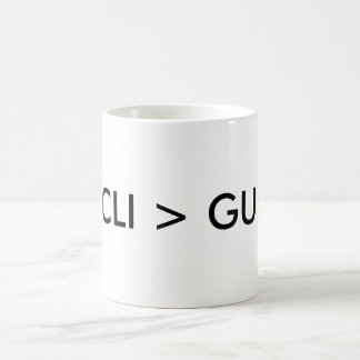CLI > GUI KAFFEETASSE